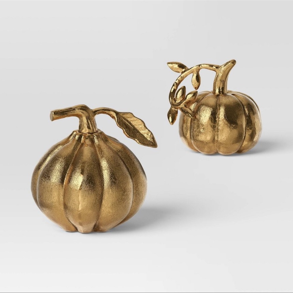 3pk Fall Mini Gold Pumpkins - Threshold - Picture 4 of 11